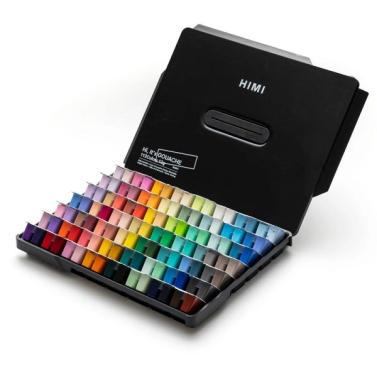 Tinta Guache 12ml C/112 Estojo Preto Tst113 Himi